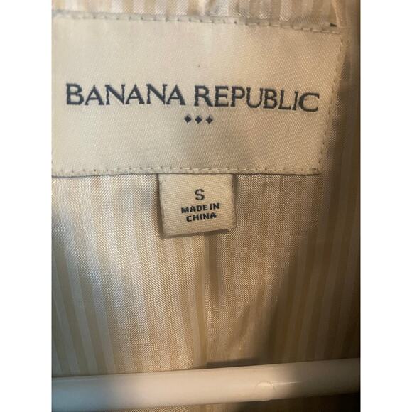 Banana Republic Women's Size S Trench Coat Belted Lined Single Breasted Khaki - Picture 8 of 8